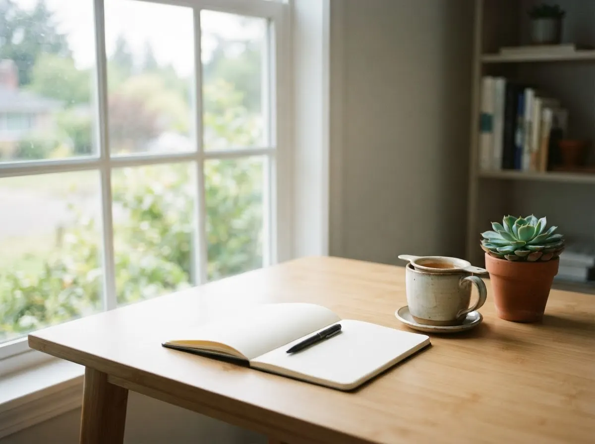 MiroVita Mission Professional workspace with MiroVita Cellular Blend and wellness materials